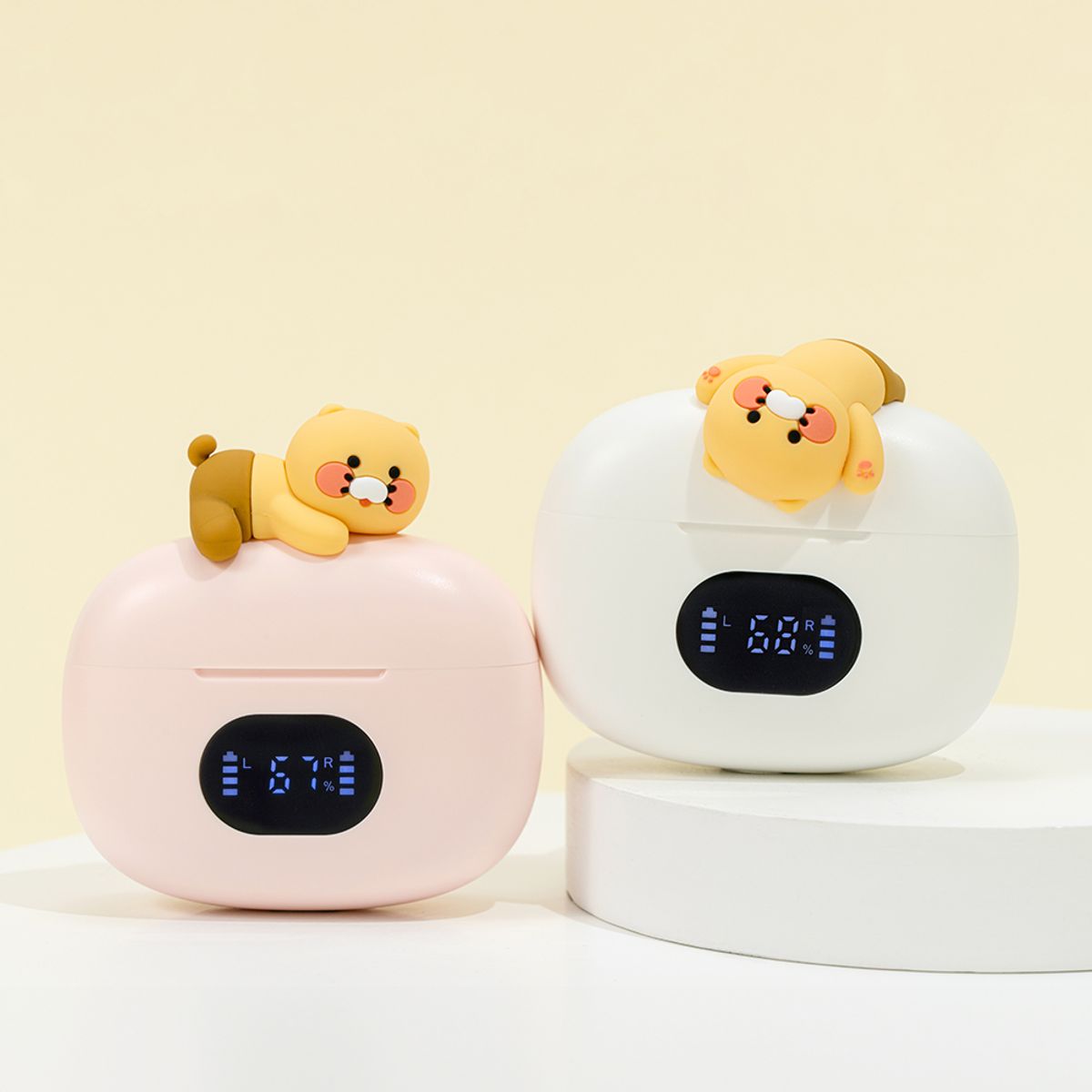 카카오프렌즈 파트너(KAKAOFRIENDS PARTNERS) TWS 춘식이 블루투스 무선 이어폰