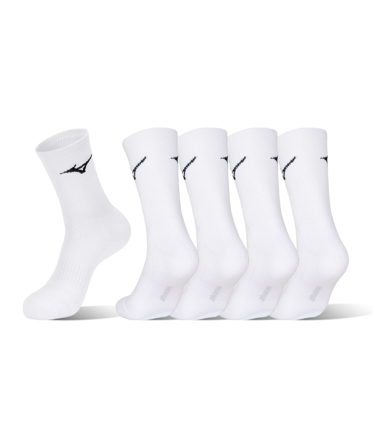 미즈노(MIZUNO) 이중 쿠셔닝 크루삭스 5족