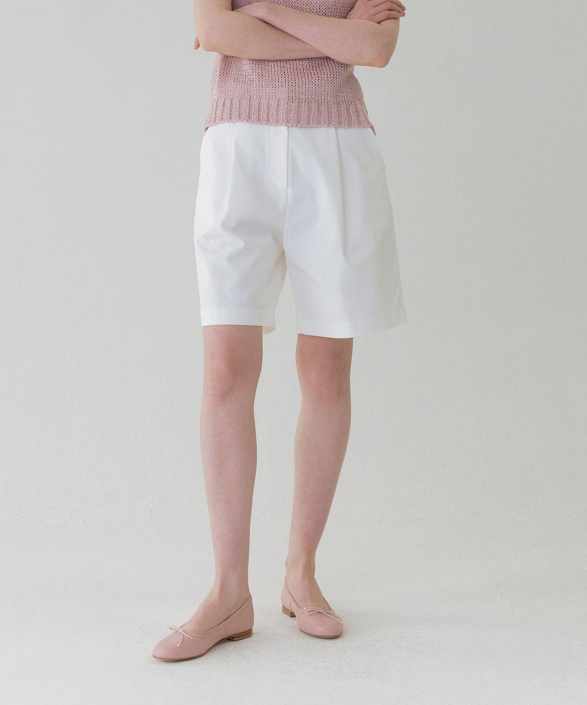 러브어스유(LOVEUSU) Bermuda pants (ivory)