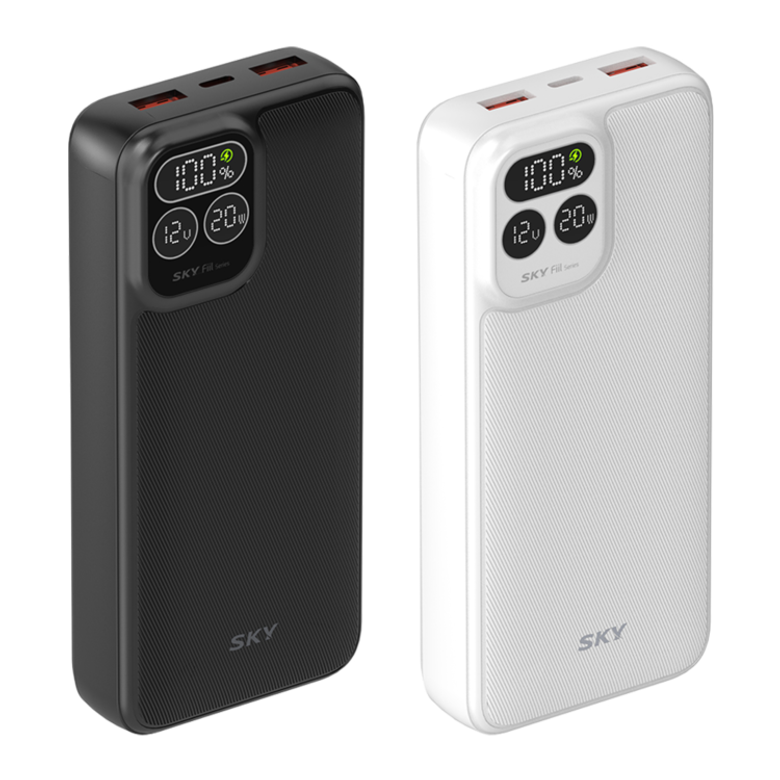 필 PD20 22.5W 고속 충전 LCD 잔량표시 20000mAh 대용량 보조배터리