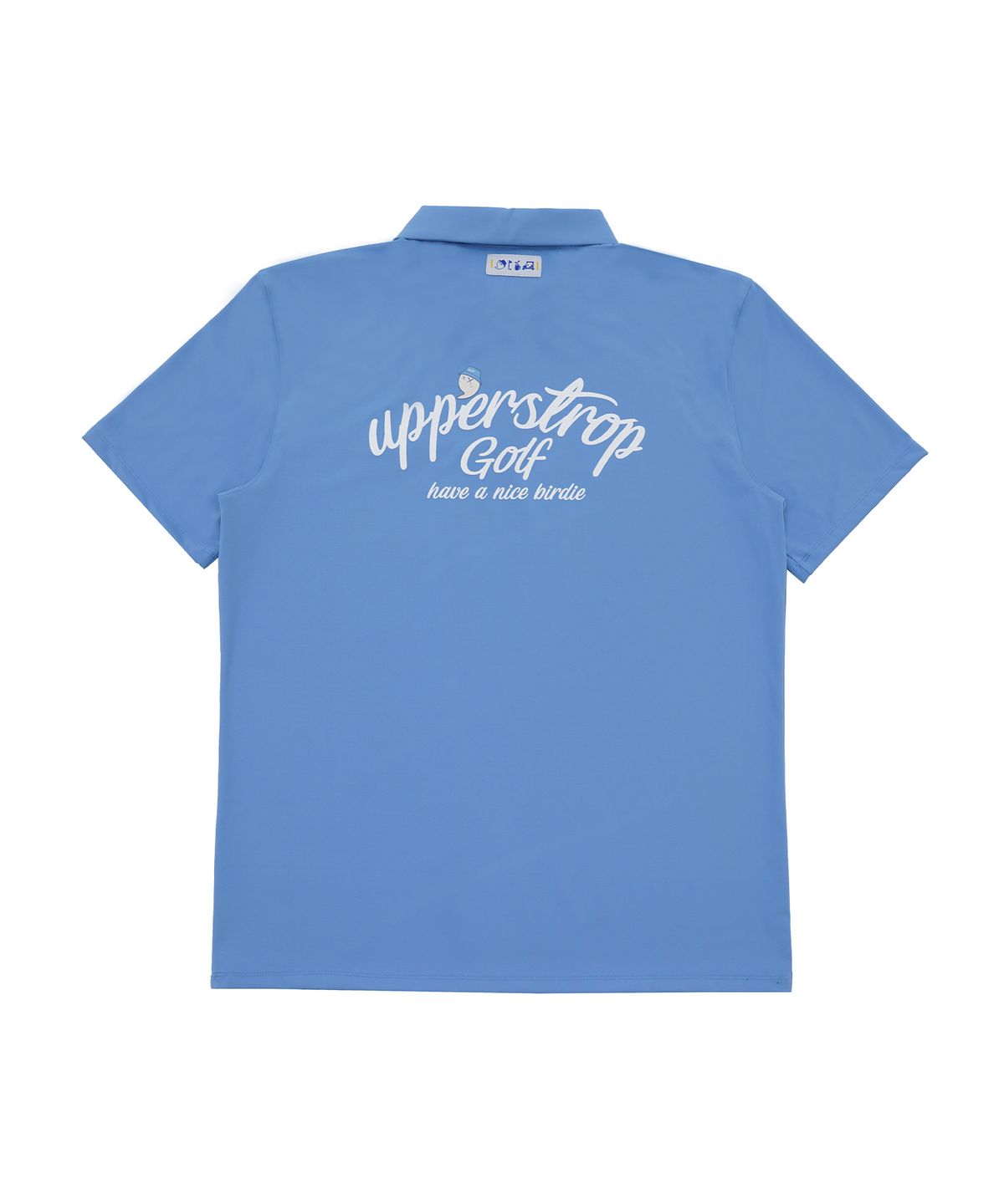 어퍼스트롭 골프(UPPERSTROP GOLF) [UP3072] UPST GOLF 아치 레터링 로고 반팔 폴로 티셔츠 블루