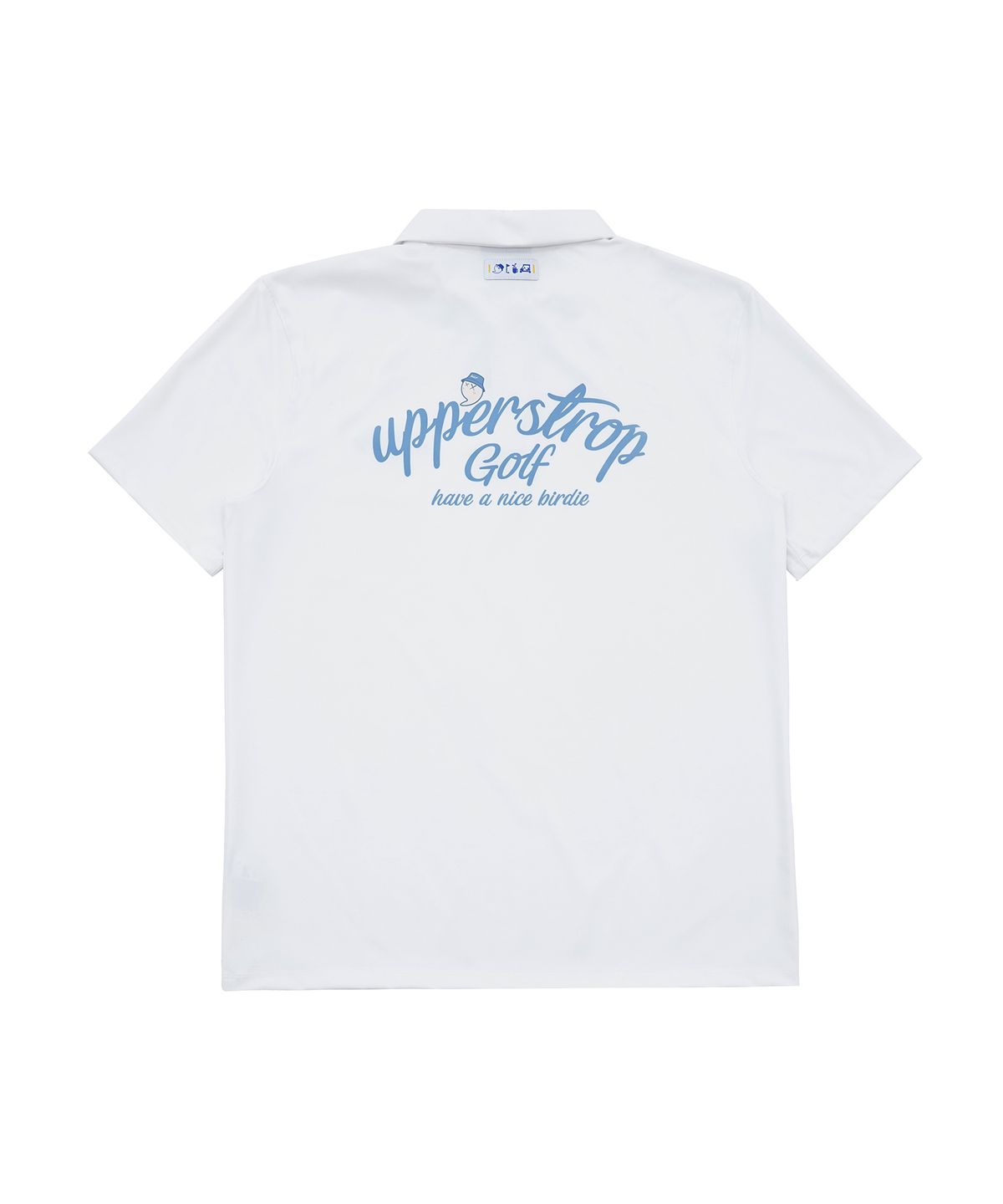 어퍼스트롭 골프(UPPERSTROP GOLF) [UP3073] UPST GOLF 아치 레터링 로고 반팔 폴로 티셔츠 화이트