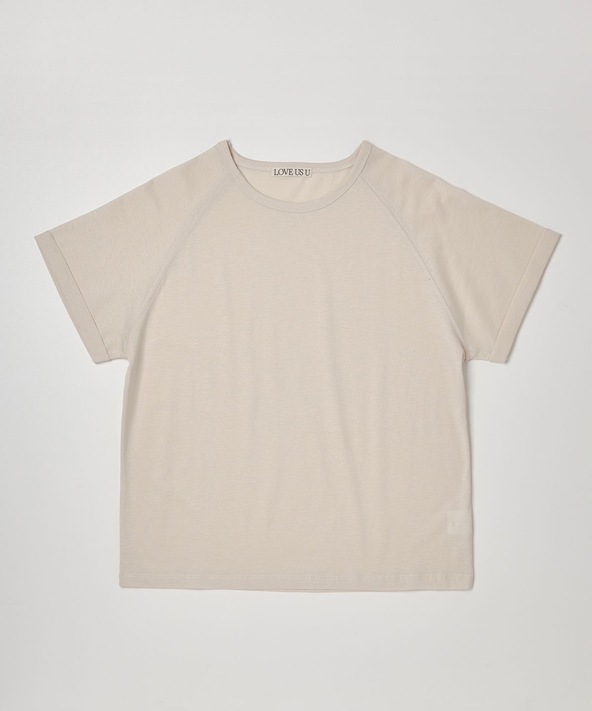 러브어스유(LOVEUSU) Rev Cabra T-shirt (cream beige)