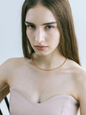 볼 체인 목걸이 - 골드