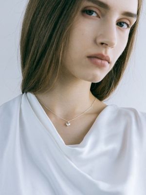 하트 펜던트 목걸이 - 실버