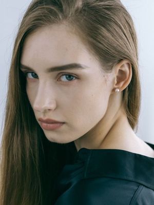 (6mm) 스와로브스키 진주 귀걸이 - 화이트