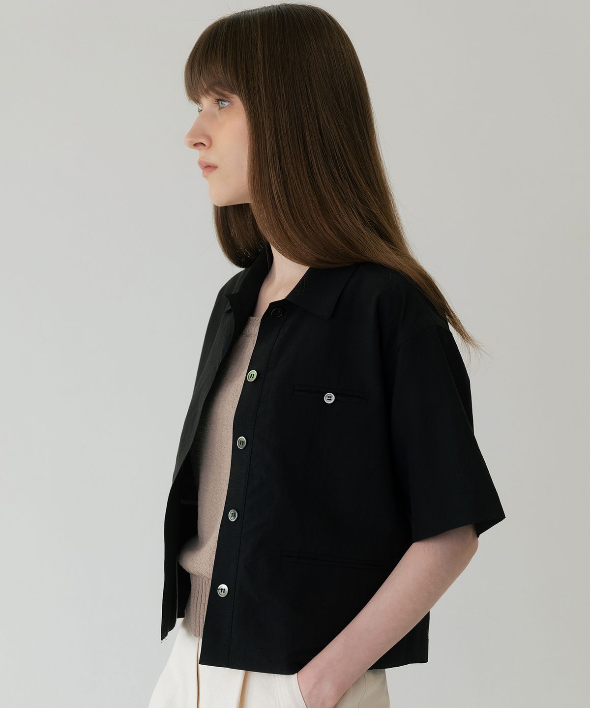러브어스유(LOVEUSU) Louise jacket (black)