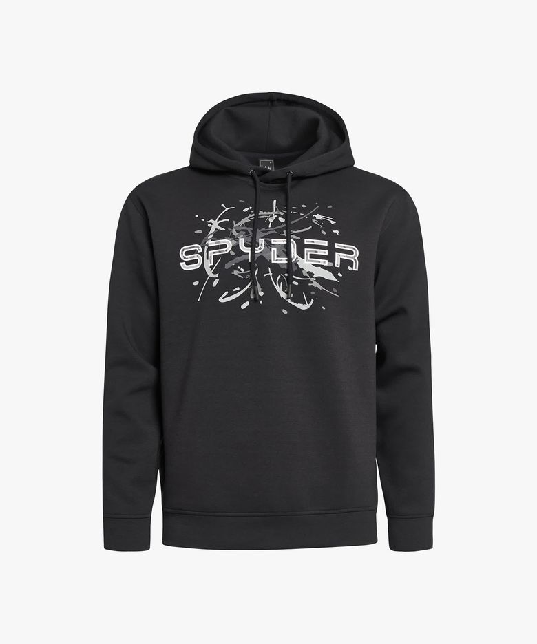 공용 라이프 스타일 그래픽 후드 티셔츠 SPHFCNHD302UBLK