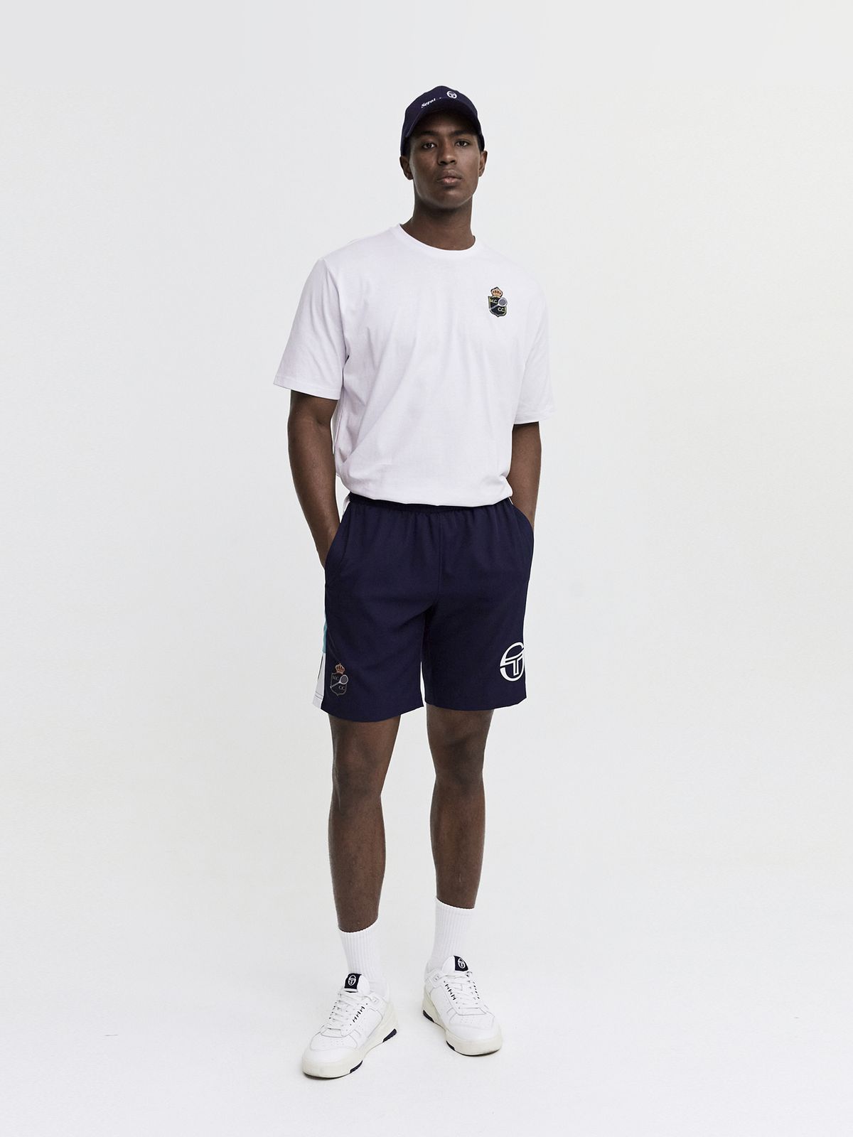 세르지오 타키니(SERGIO TACCHINI) M MC 랠리 매치 반팔 티셔츠 (Snow White)