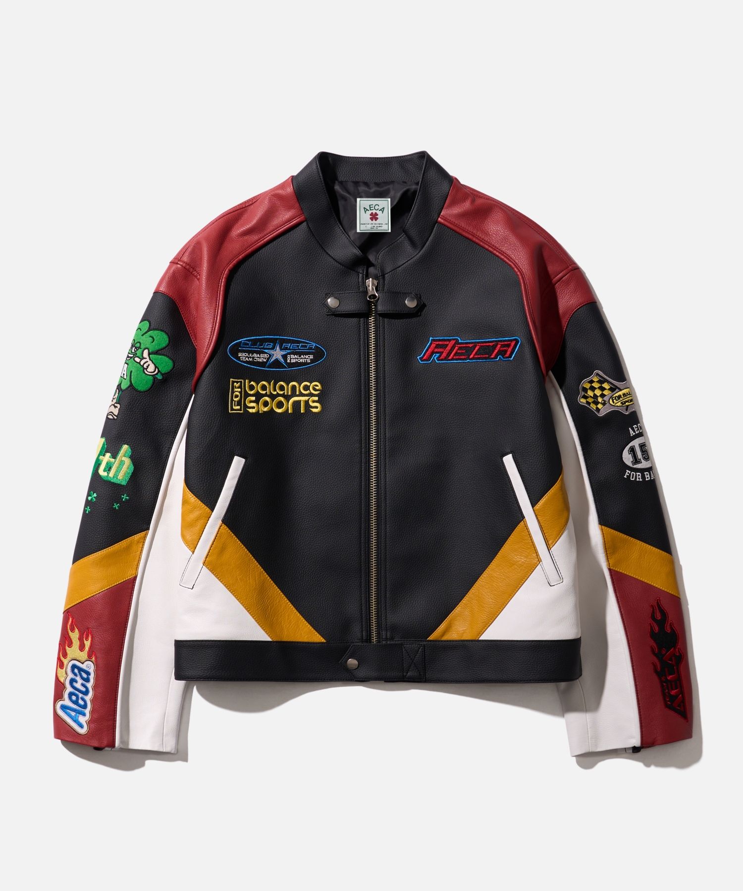 MUSINSA公式 | AECA WHITE AECA RACING JACKET-BLACK/RED