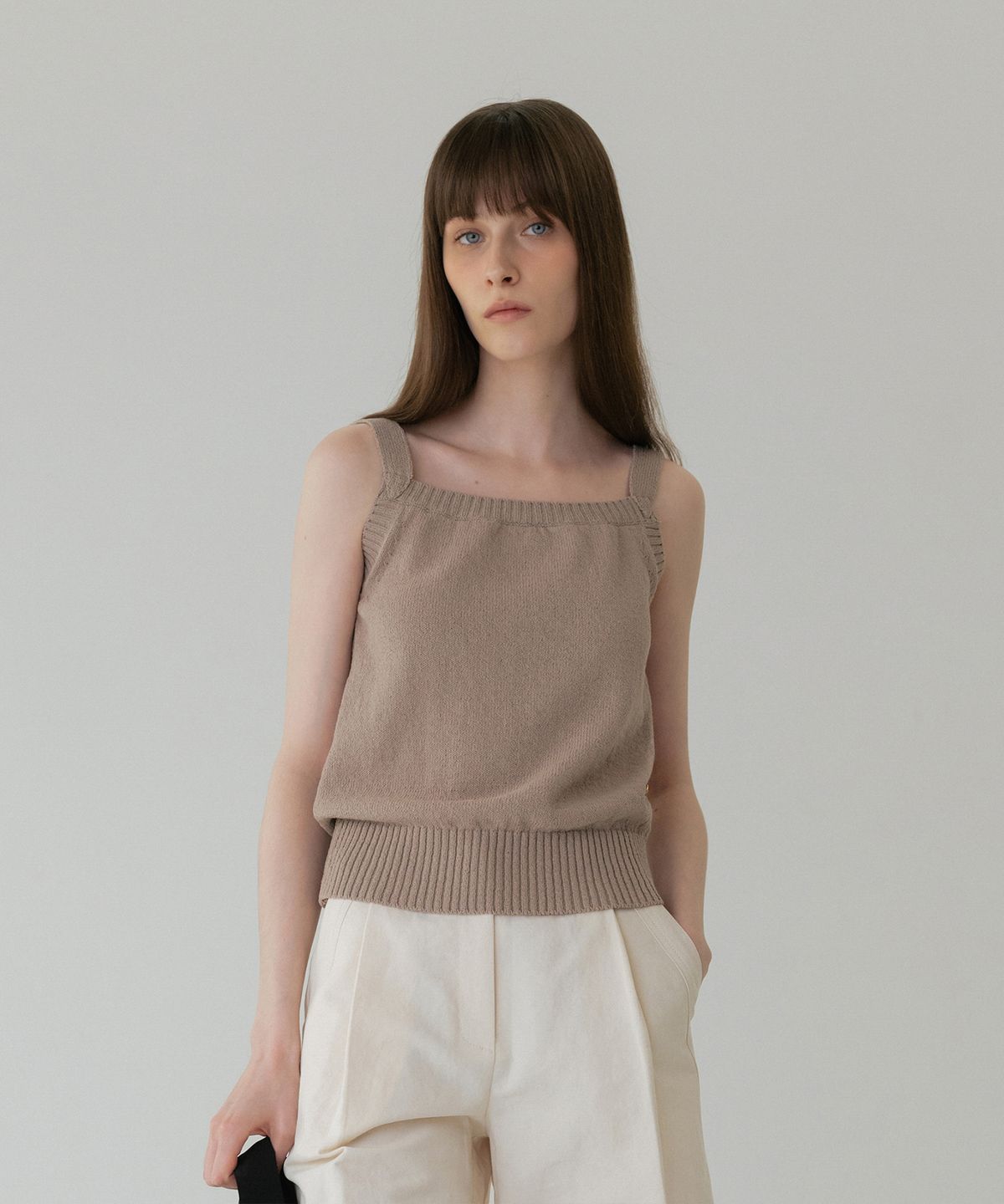 러브어스유(LOVEUSU) Lia Sleeveless Knit (mocha)