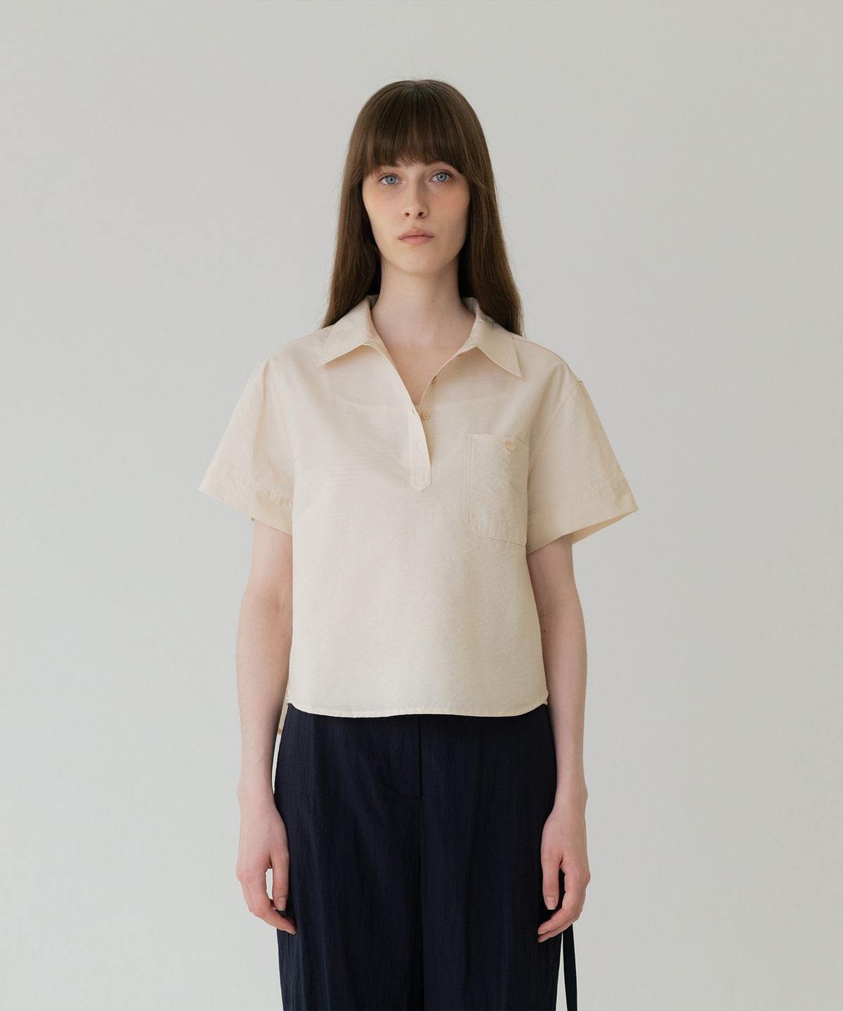 러브어스유(LOVEUSU) Comely Shirt (beige)