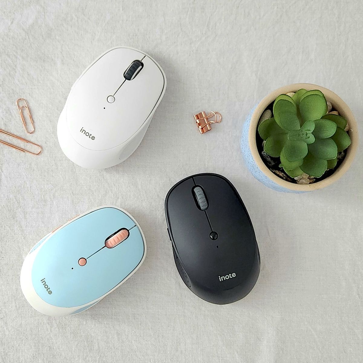아이노트(INOTE) FS-508RB 저소음 미니 멀티페어링 블루투스 무선 마우스
