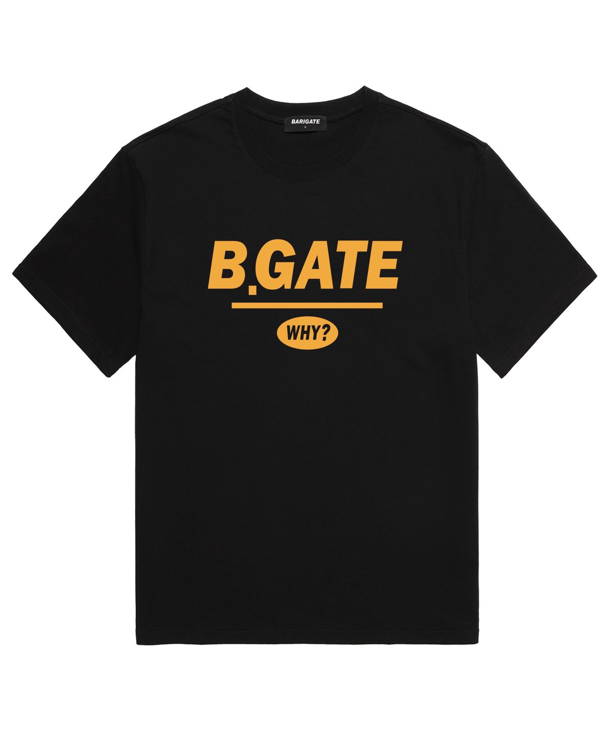 바리게이트(BARIGATE) B-GATE 로고 반팔 티셔츠 (BRTS001) 블랙/옐로우