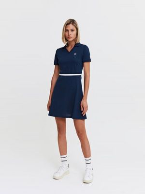 W 클래식 CP 카라브이넥 반팔 드레스