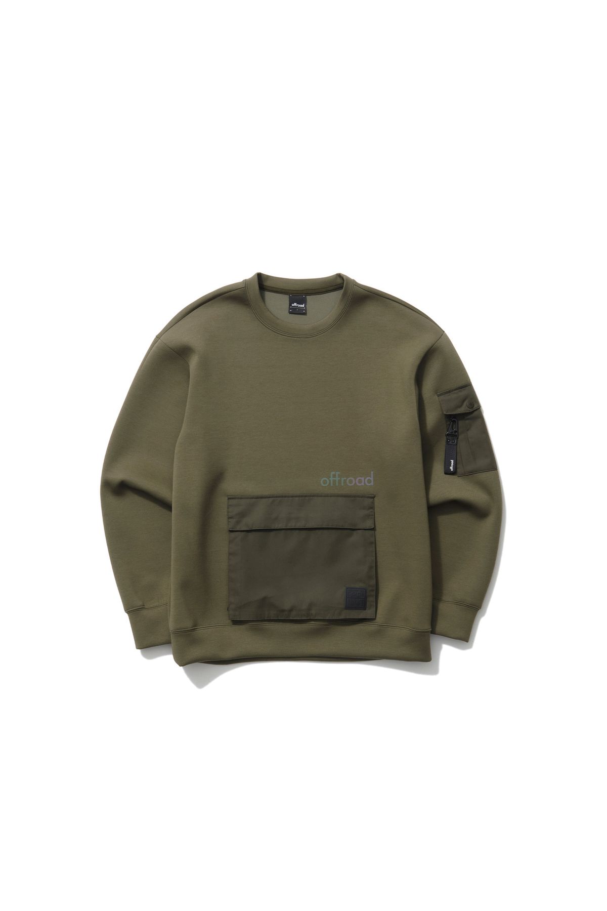 오프로드(OFFROAD) 폴리 포켓프린트 맨투맨_5IE5303