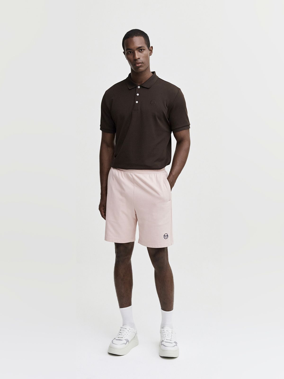 세르지오 타키니(SERGIO TACCHINI) M 에센셜 피케 반팔 폴로 셔츠 (D.Brown)