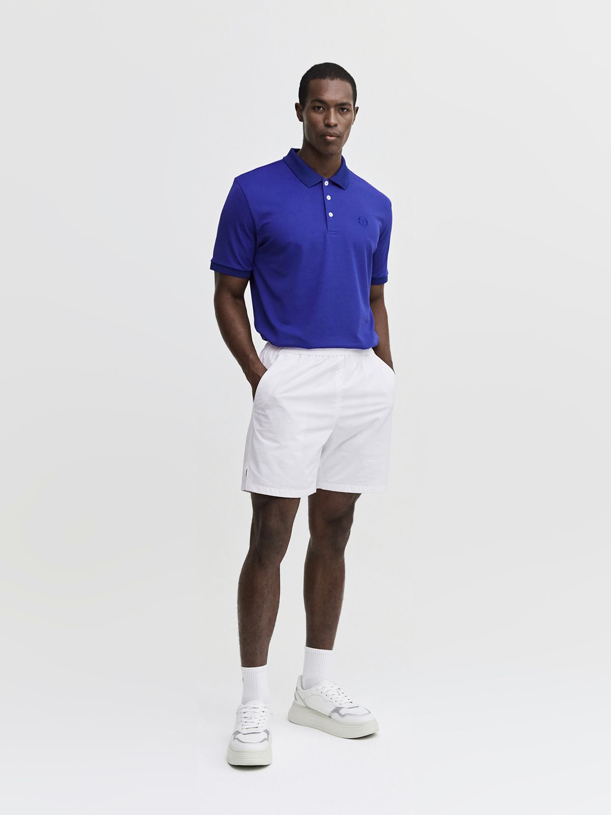 세르지오 타키니(SERGIO TACCHINI) M 에센셜 피케 반팔 폴로 셔츠 (D.Blue)