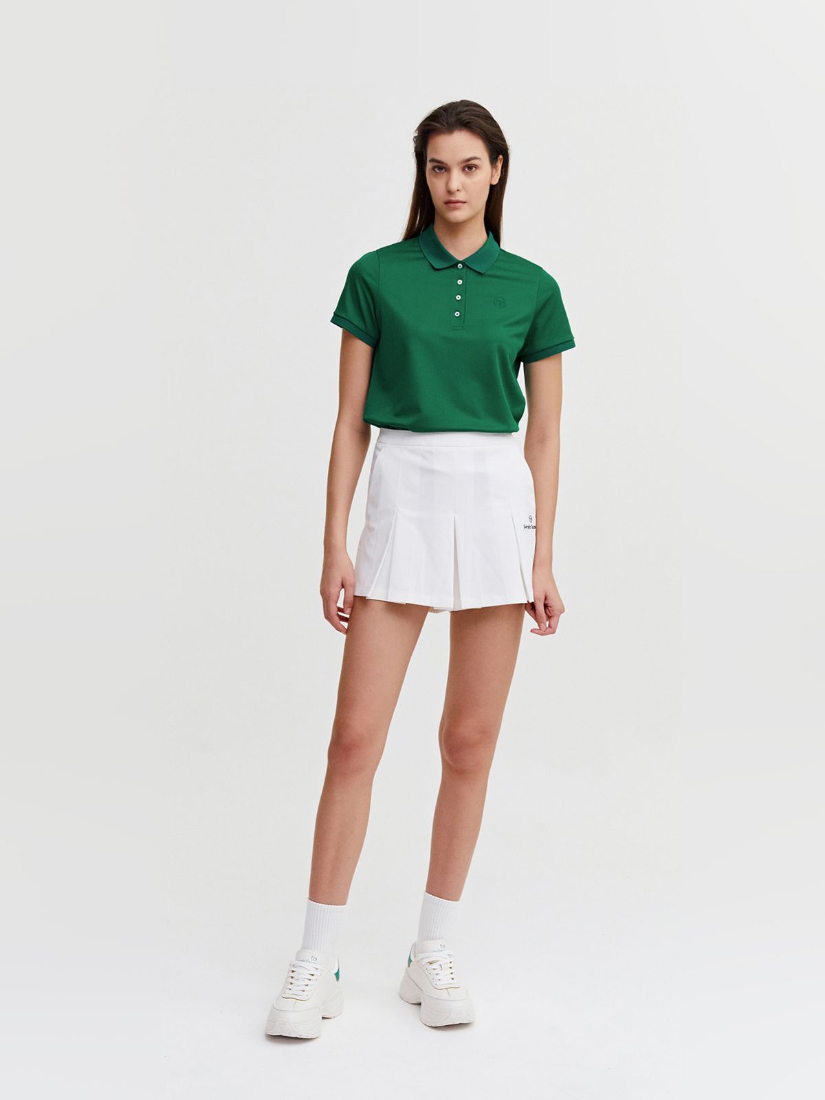 세르지오 타키니(SERGIO TACCHINI) W 에센셜 피케 반팔 폴로 셔츠 (Green)