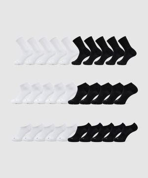 [5팩] 하이브리드 쿠셔닝 스포츠 삭스