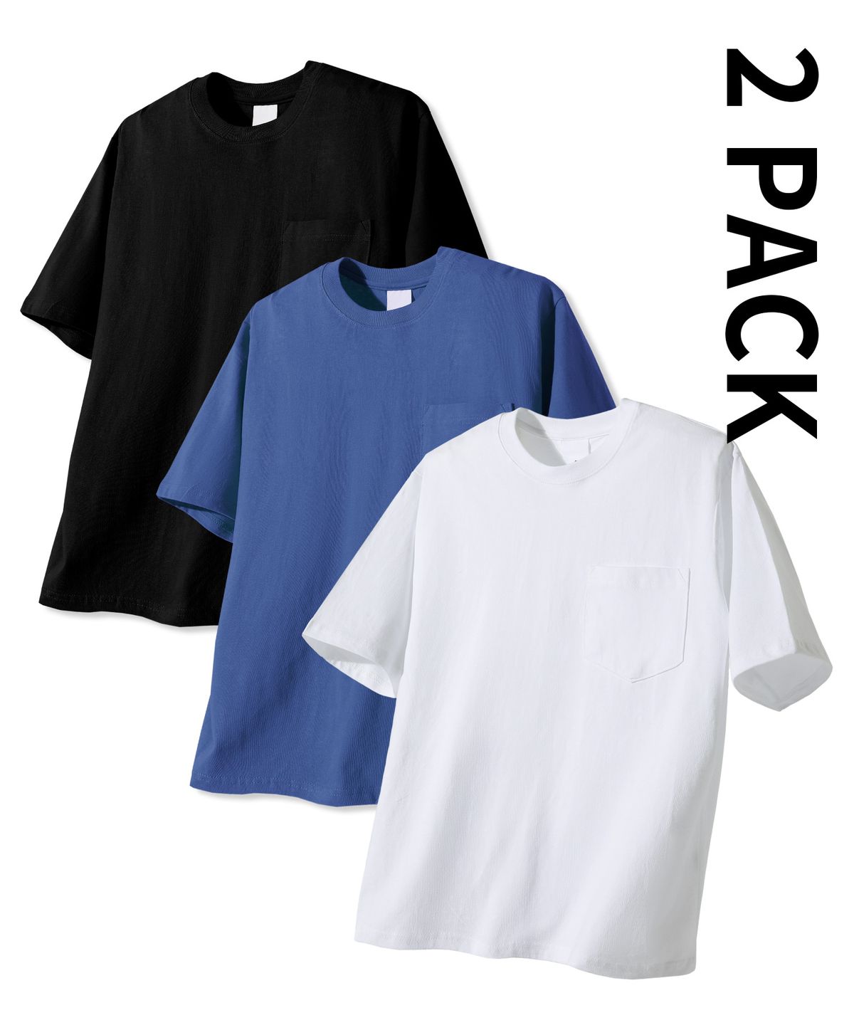 라이크더모스트(LIKE THE MOST) [2PACK] 포켓 베이직 티셔츠 7colors