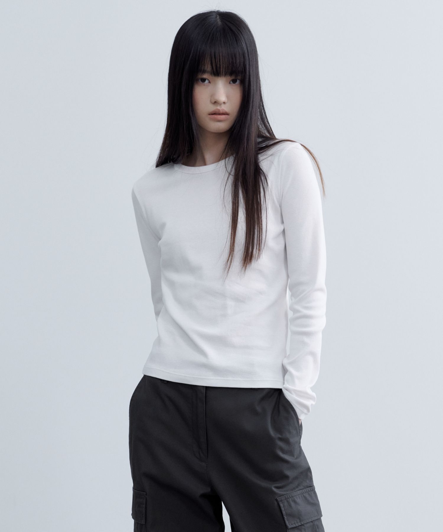 MUSINSA公式 | MUSINSA STANDARD WOMAN ウィメンズスリムクルーネック