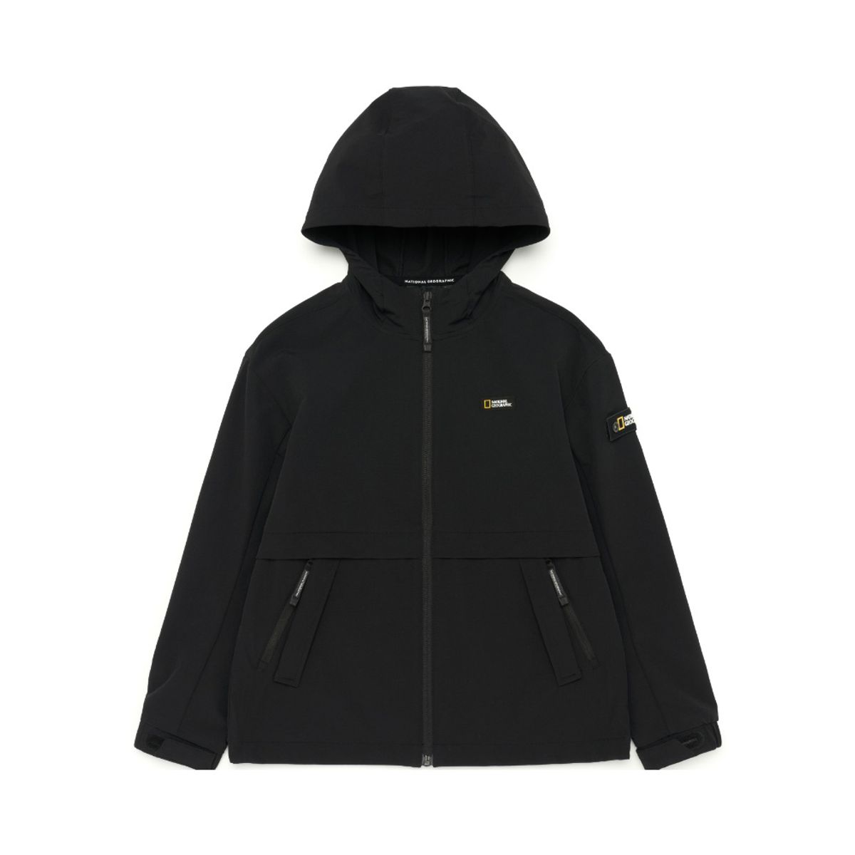 내셔널지오그래픽 키즈(NATIONAL GEOGRAPHIC KIDS) K233UFT910 판테라 우븐 트레이닝 후드 자켓 CARBONBLACK