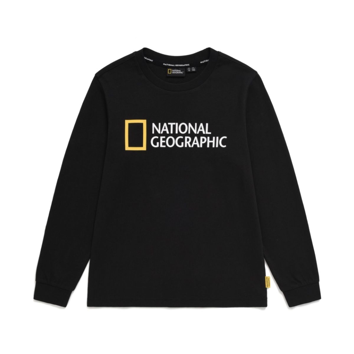 내셔널지오그래픽 키즈(NATIONAL GEOGRAPHIC KIDS) K233UTS910 빅로고 싱글 티셔츠 CARBON BLACK