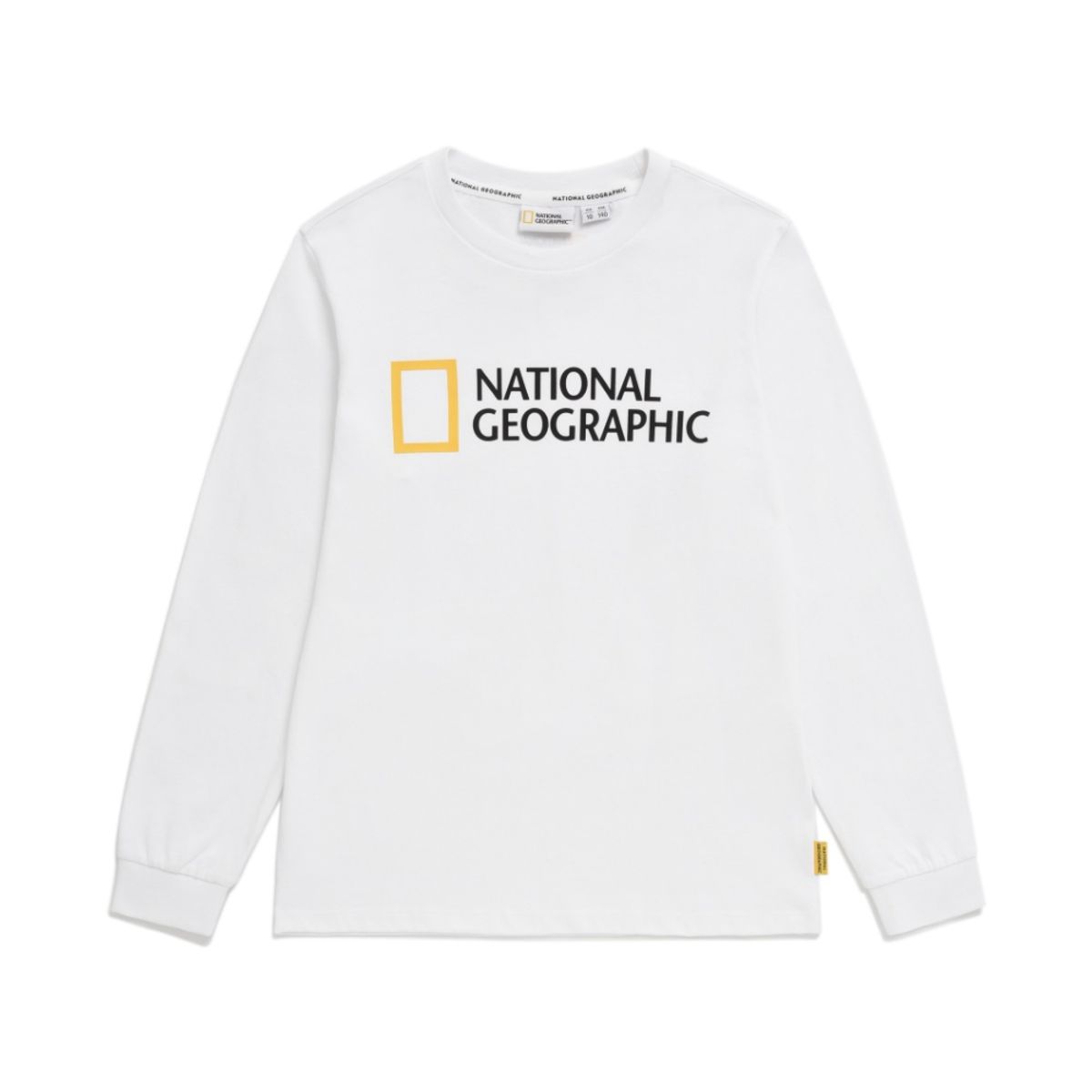 내셔널지오그래픽 키즈(NATIONAL GEOGRAPHIC KIDS) K233UTS910 빅로고 싱글 티셔츠 WHITE