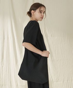 플리츠 토트백_ZD2BG061_BLK