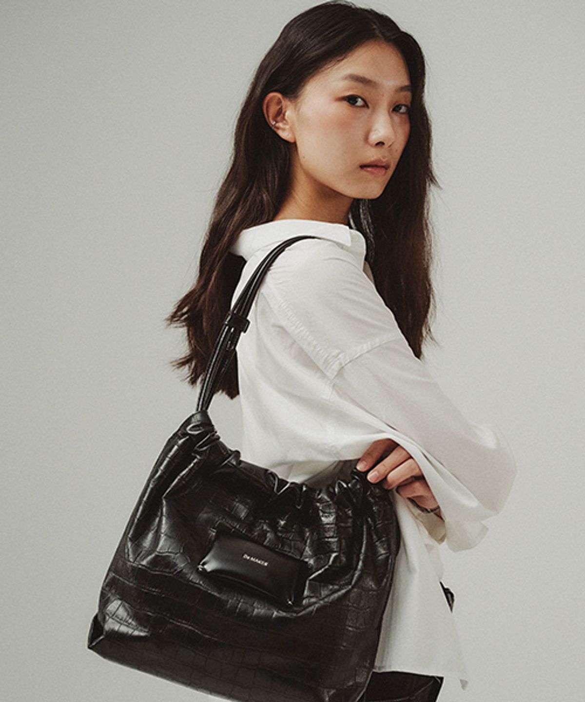 드메이커(DEMAKER) Miel shoulder bag-croco black