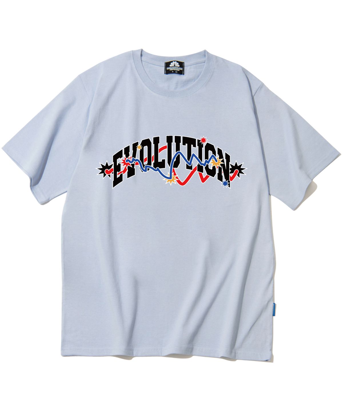 트립션(TRIPSHION) EVOLUTION VARSITY GRAPHIC 티셔츠 - 퍼플