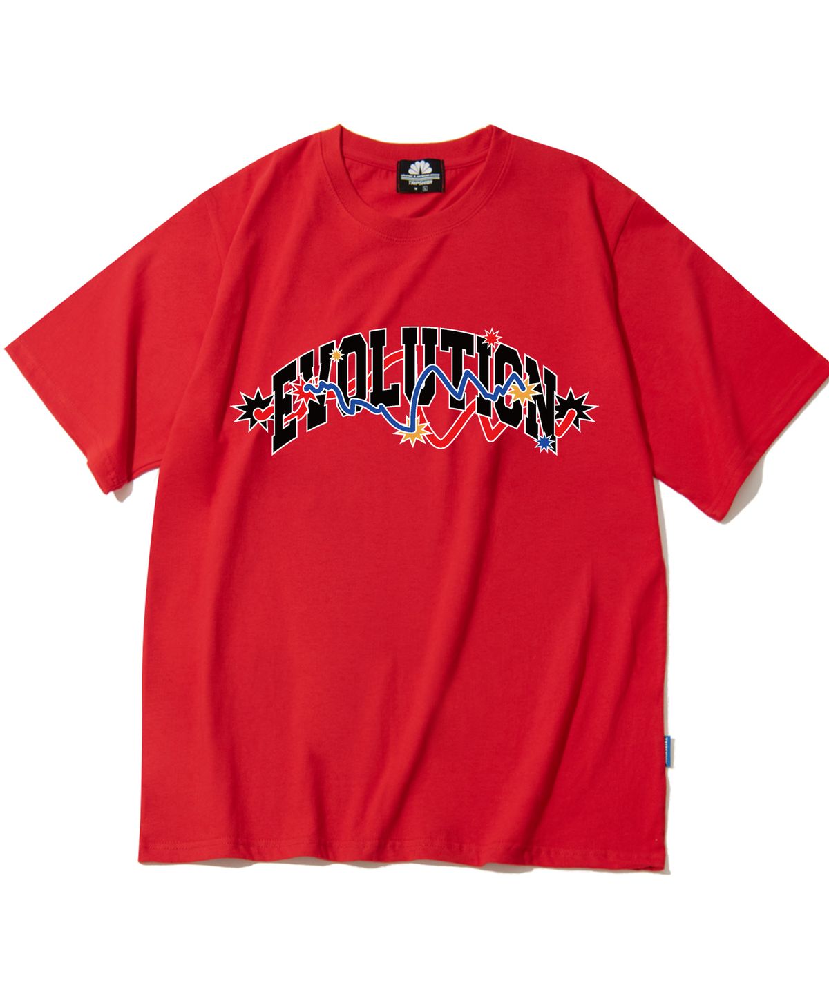 트립션(TRIPSHION) EVOLUTION VARSITY GRAPHIC 티셔츠 - 레드