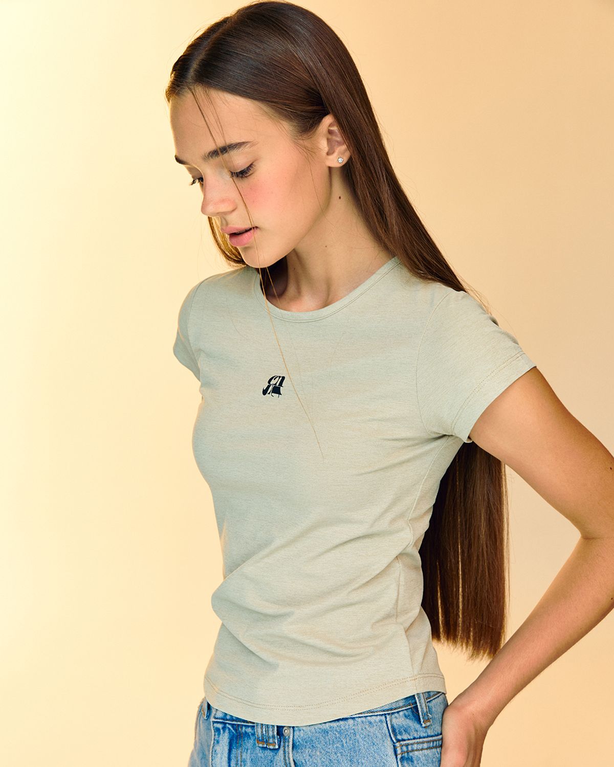 콘스트(CONST) CT Slgnature Tee, Khaki Beige