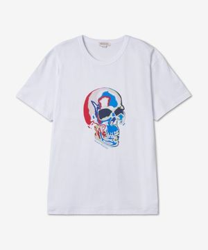 솔라라이즈드 스컬 티셔츠 - 화이트 / 750661QVZ110900