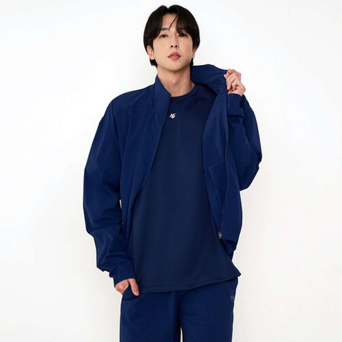 하이골드(HIGOLD) 퍼포먼스 바람막이 집업 (네이비)