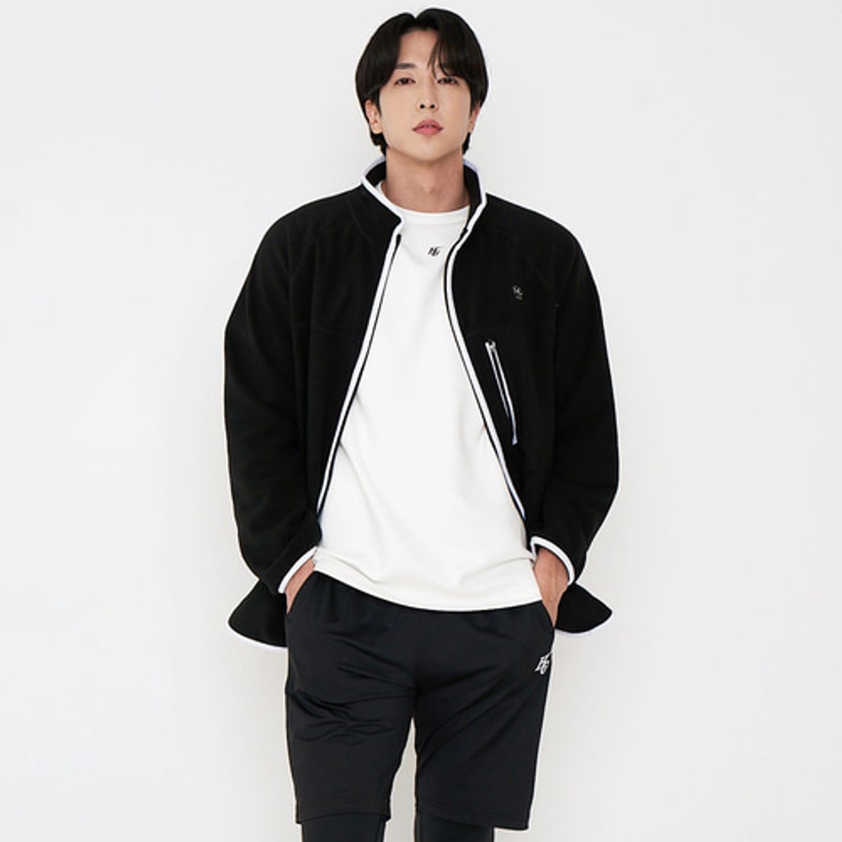 하이골드(HIGOLD) 베이직 플리스 자켓 (블랙)