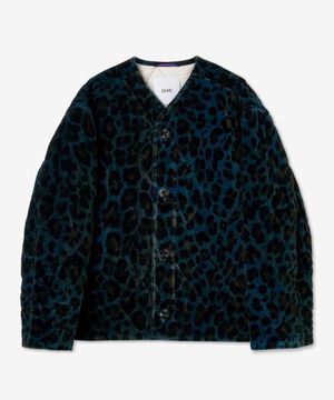 컴뱃 라이너 레오파드 버튼업 재킷 - 오타니오 / 23A28OAU54COT00899308