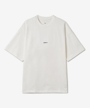 앤썸 로고 프린트 반소매 티셔츠 - 오프 화이트 / 23A28OAJ33COT00912101