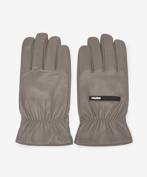 오로라 풀 핑거 레더 글로브 - 스톤 그레이 / 23A28OAB12NAPOA006020