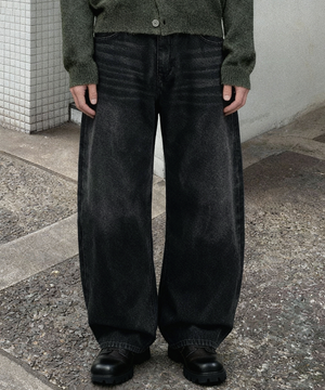 리자드 데님팬츠 (흑청)