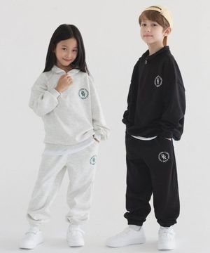 서클 로고 반집업 맨투맨&조거 팬츠 셋업 (6color)