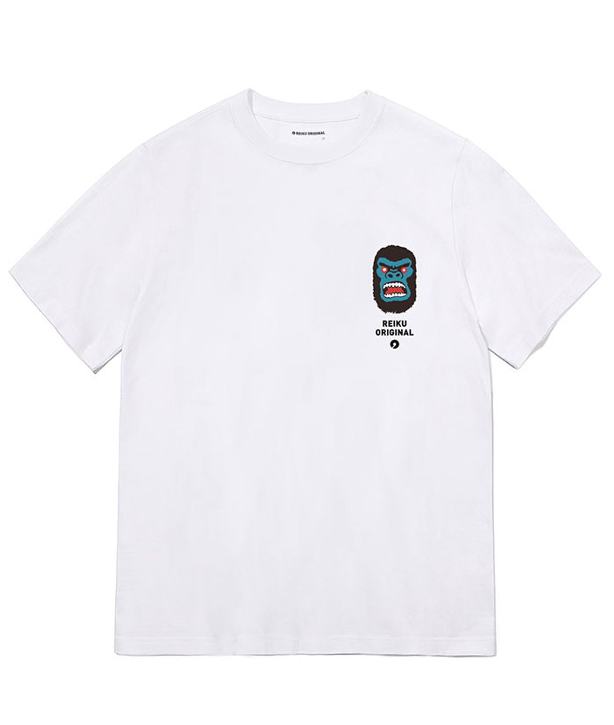 레이쿠(REIKU) RK 001 King Kong short sleeved tshirt white 화이트 반팔티