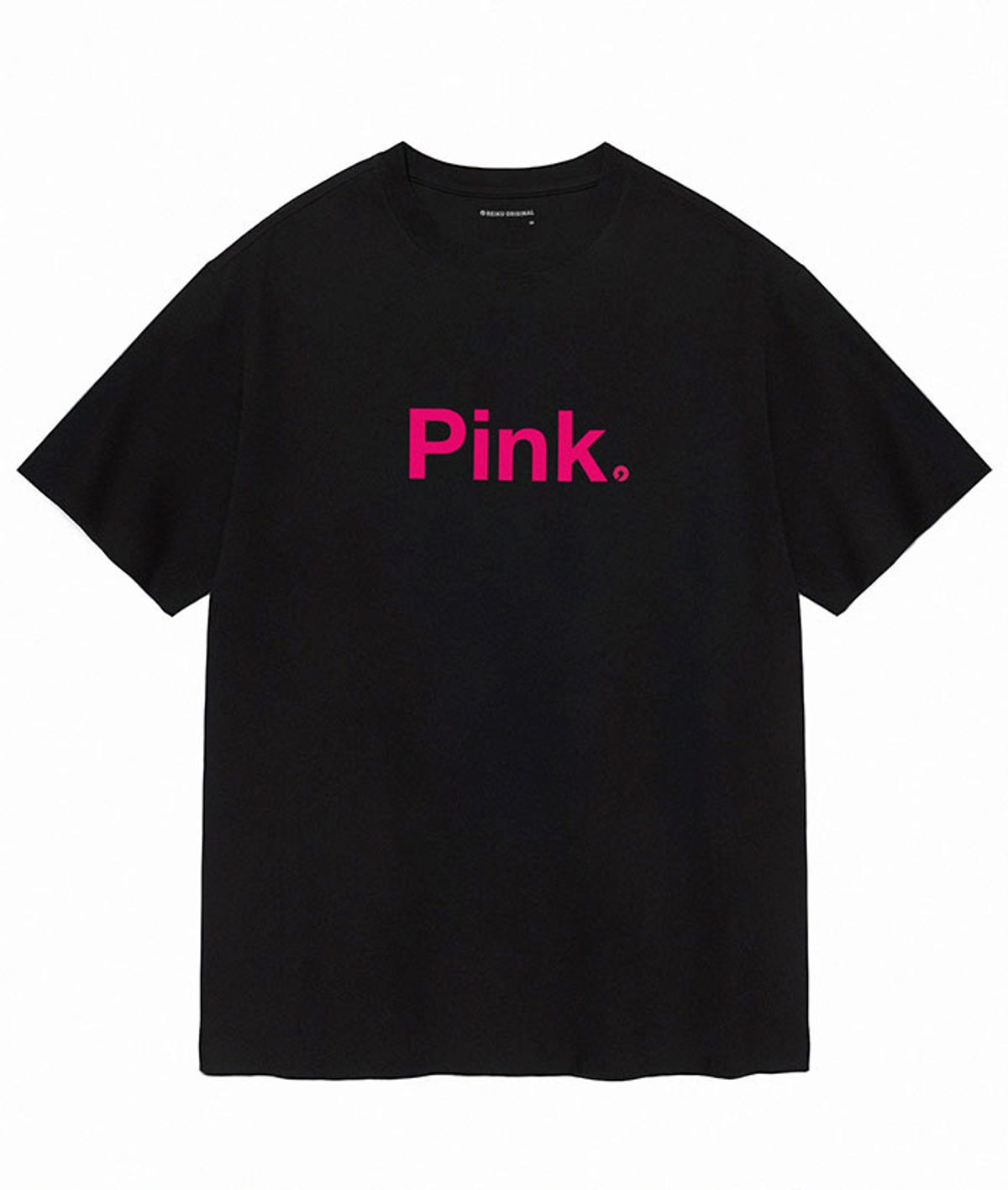 레이쿠(REIKU) RK 002 Pink short sleeved tshirt black 블랙 반팔티