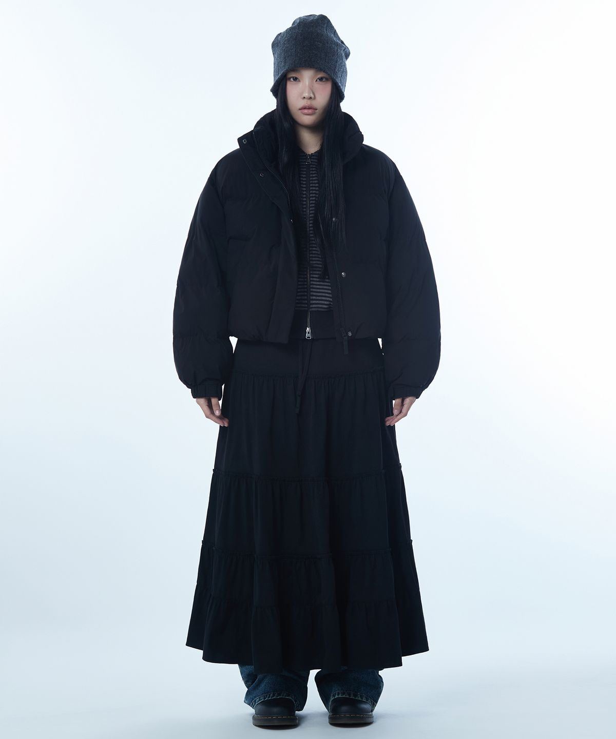 무신사 스탠다드 우먼(MUSINSA STANDARD WOMAN) 우먼즈 데일리 푸퍼 숏 패딩 재킷 [블랙]