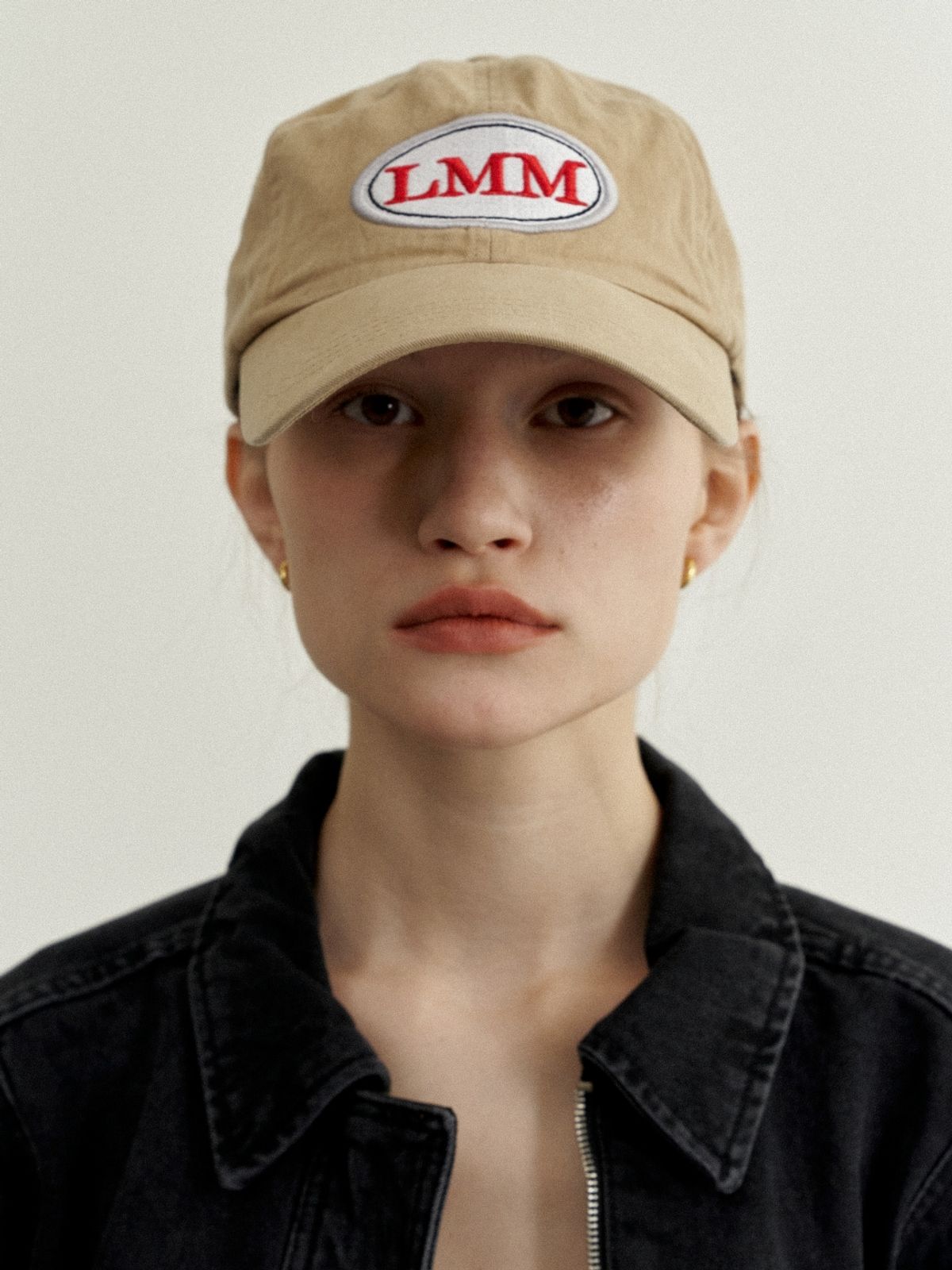 러브미몬스터(LOVE ME MONSTER) Vintage LMM Logo Ball Cap_Washed Beige