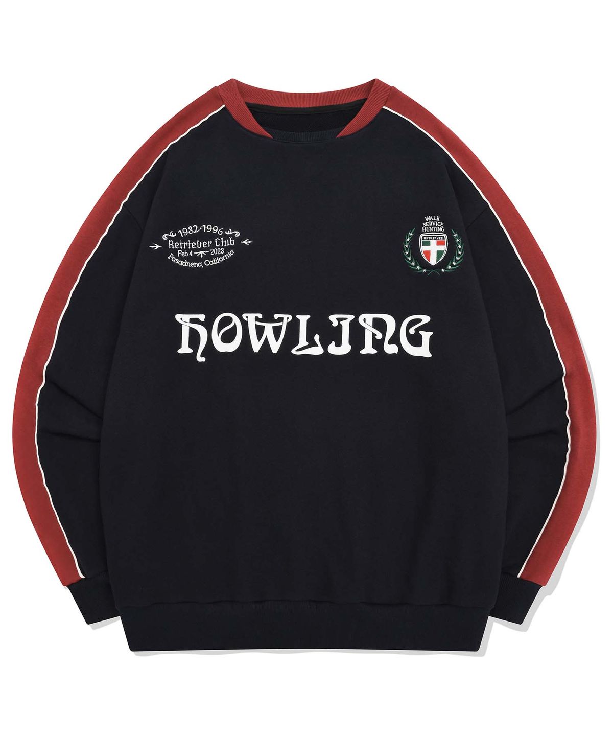 리트리버클럽(RETRIEVER CLUB) CLASSIC SOCCER CREWNECK [NAVY]