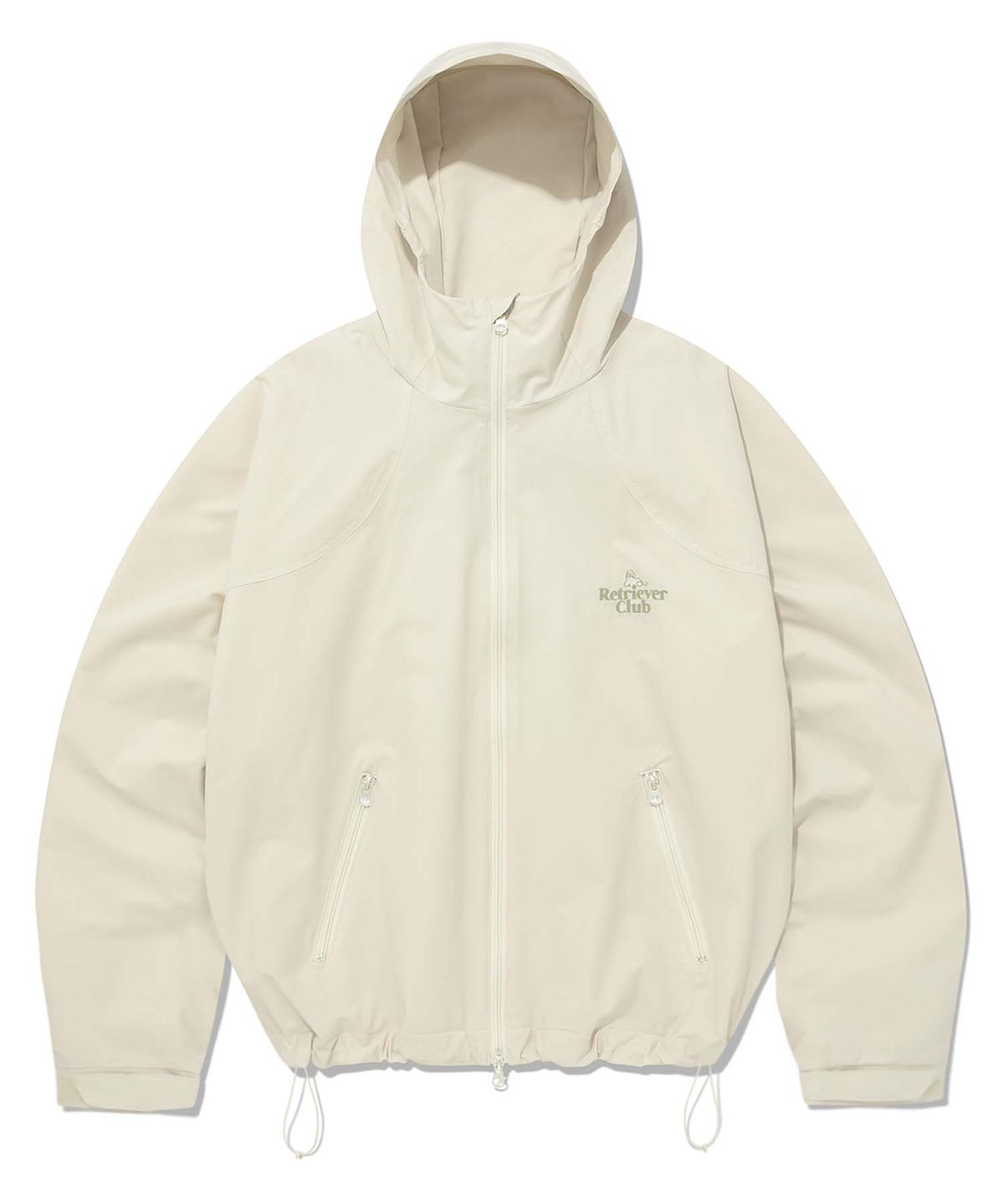리트리버클럽(RETRIEVER CLUB) RC LOGO WINDBREAKER [IVORY]