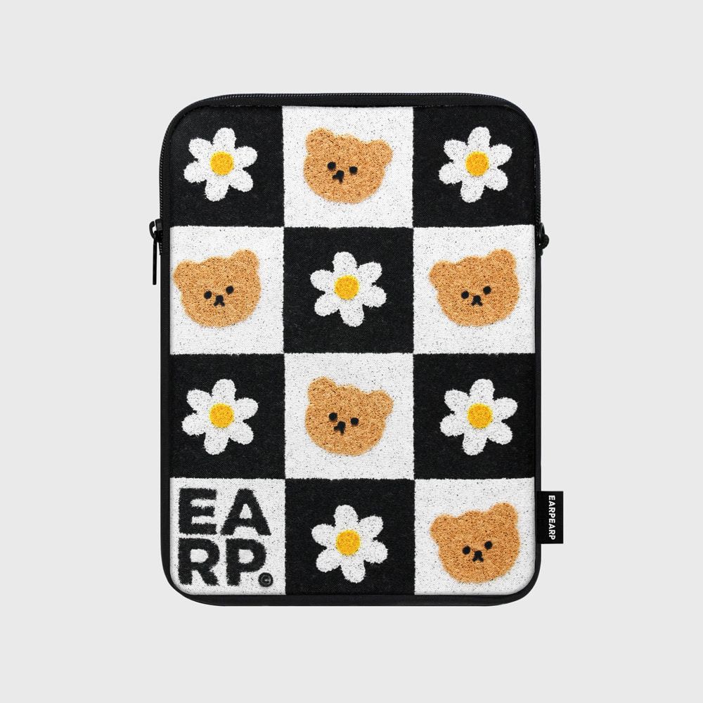 ◆EARPEARP◆CHECKER BOARD FLOWER MERRY◆iPadカバー◆11インチ MUSINSA公式 | EARPEARP CHECKER BOARD FLOWER MERRY-BLACK