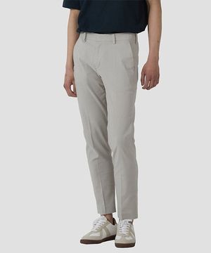 쿨맥스 스판 4단계 기장 팬츠 테이퍼드핏_ZA2PT032_LBE